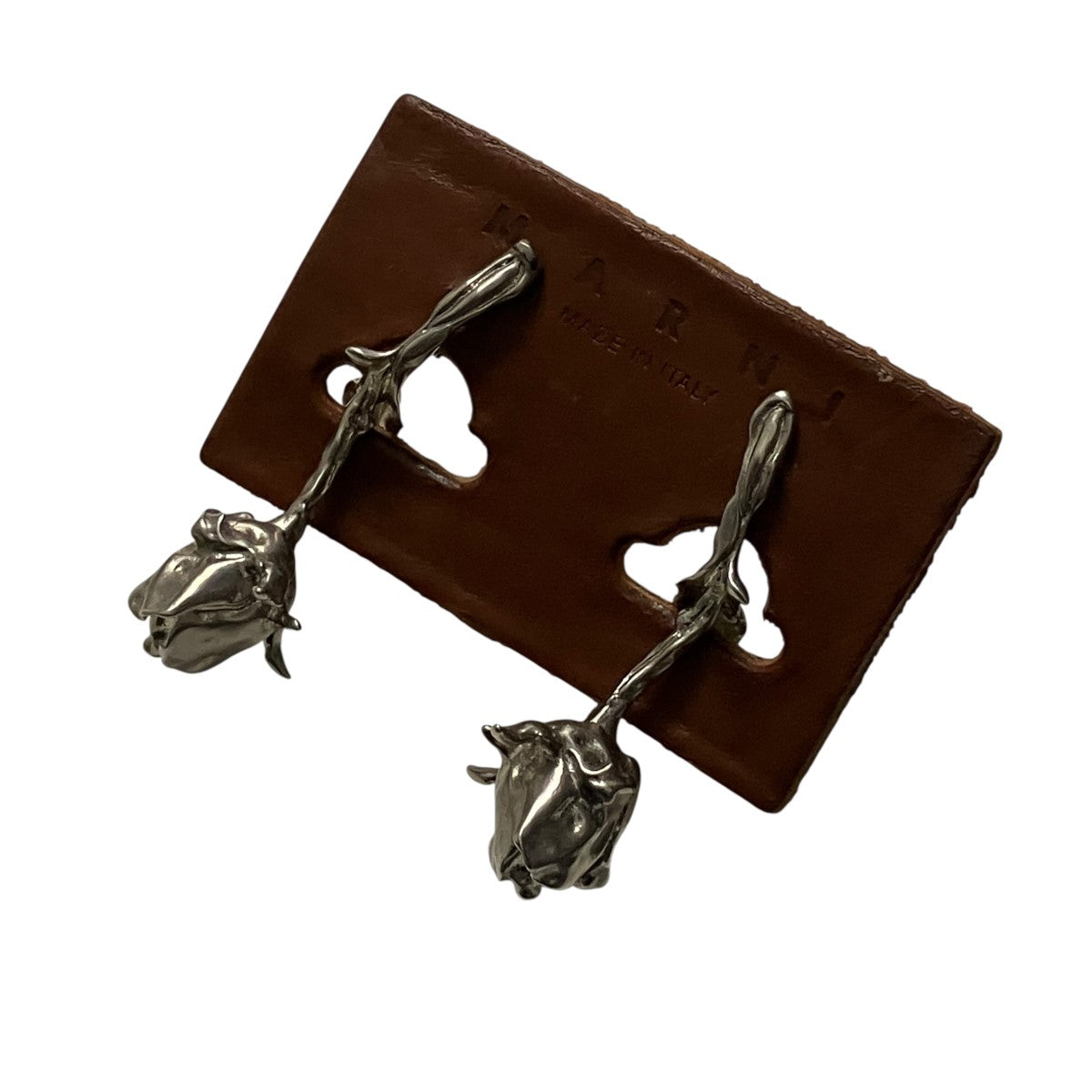 Metal Rose Bud Earringsフラワーピアス