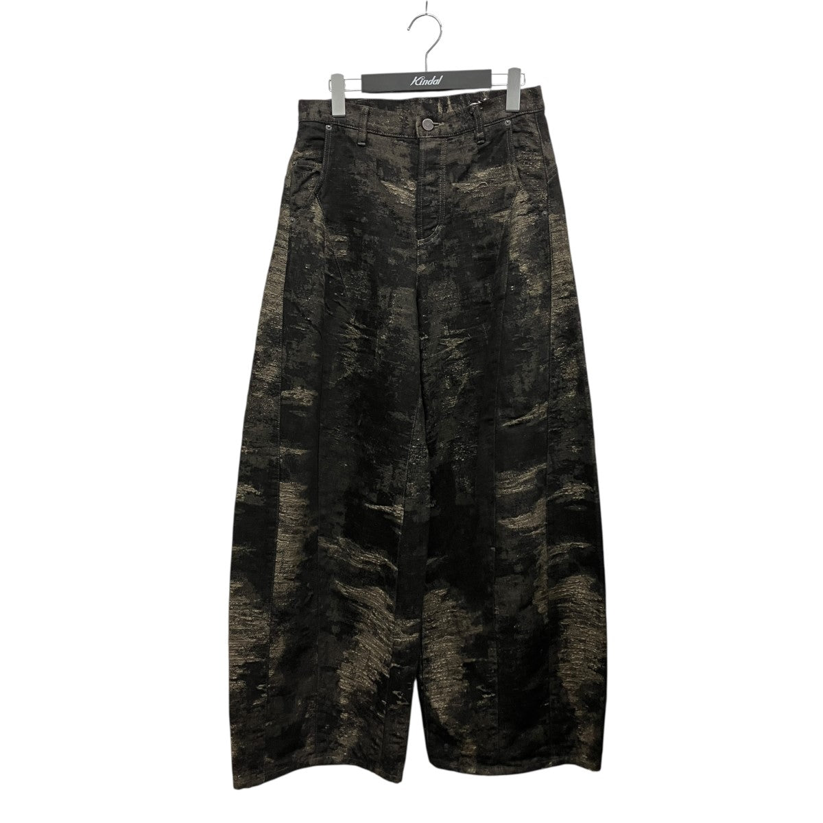 26AWDENIM CURVED PANTS総柄ジャガードカーブデニムパンツTA26AW-PT335