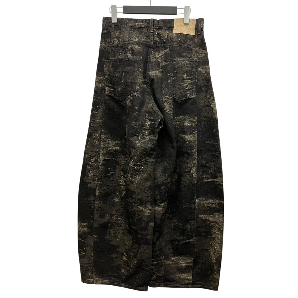 26AWDENIM CURVED PANTS総柄ジャガードカーブデニムパンツTA26AW-PT335