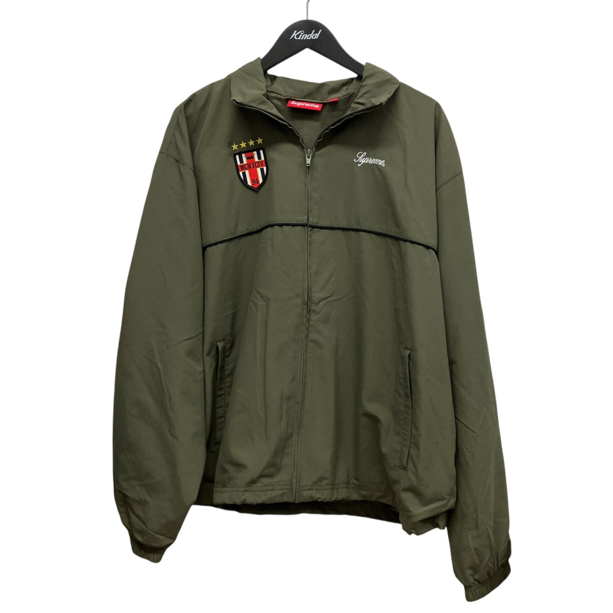 26AWCross Track Jacketバック刺しゅうワッペンナイロンジップアップジャケット