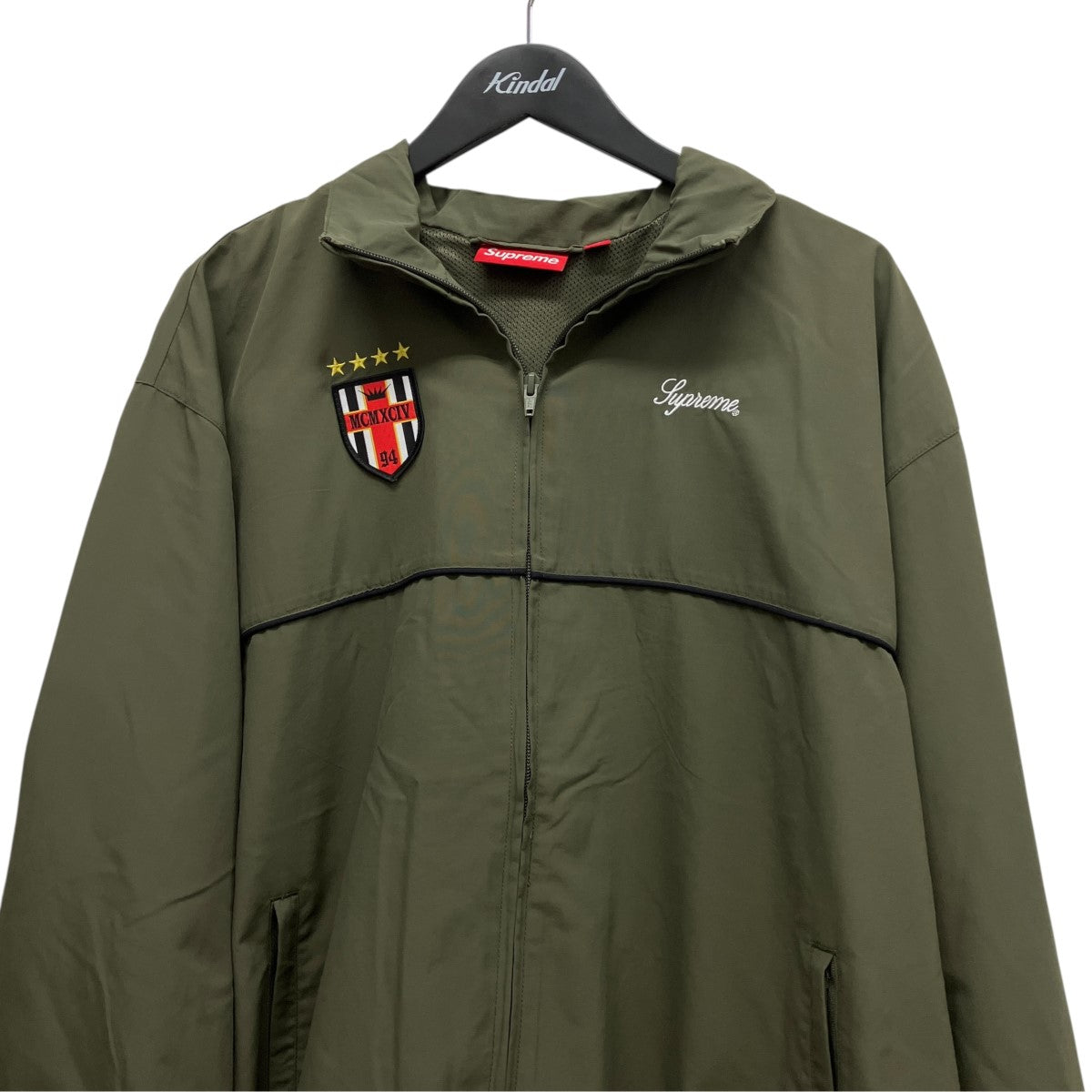 26AWCross Track Jacketバック刺しゅうワッペンナイロンジップアップジャケット