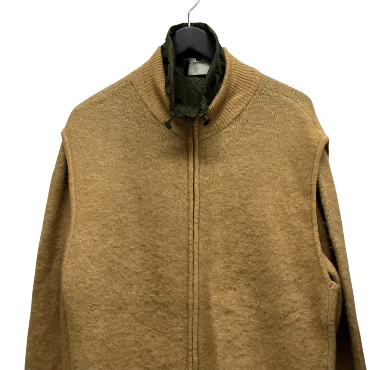 ２WAYドッキングロングニットコートF161-7629FOXM