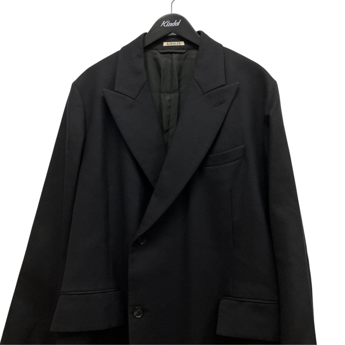 19AWLIGHT MELTON DOUBLE-BREASTED COATウールチェスターコートA9AC01LM