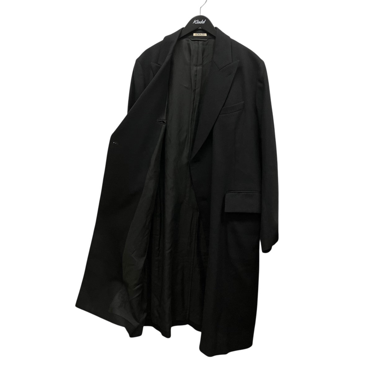 19AWLIGHT MELTON DOUBLE-BREASTED COATウールチェスターコートA9AC01LM