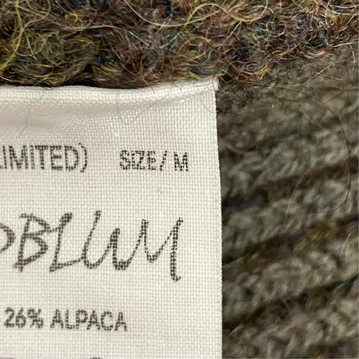 NICENESS 24AWGoldblum Mechanic SweaterリバーシブルVネックニットNN-2501K14 古着・中古-6枚目のアイテム画像