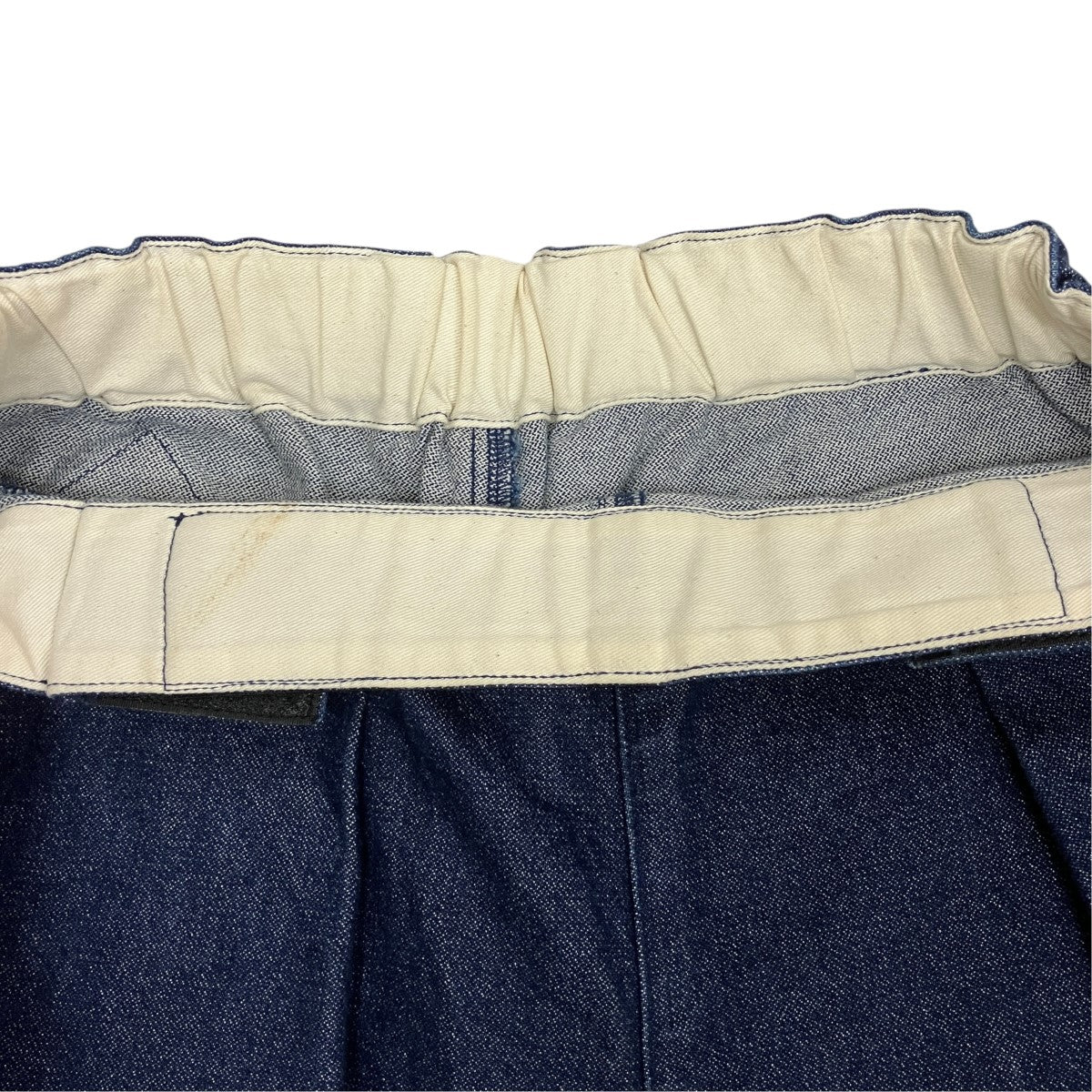 EASY BEACH GO DARK BLUE CROPPED JEANSデニムパンツEK-1372