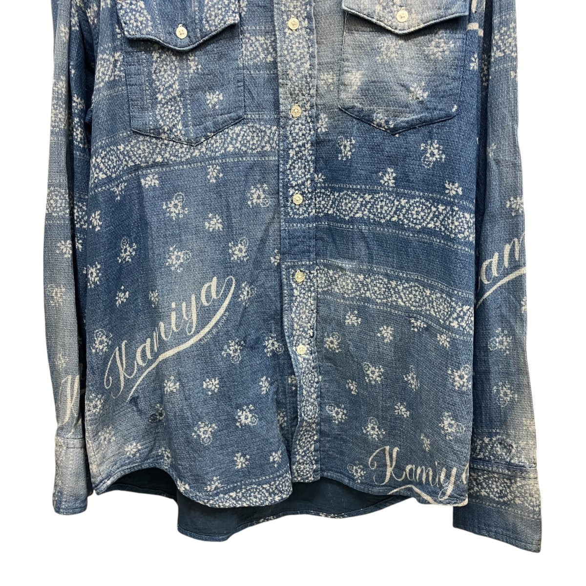26SSBandana Discharge ShirtバンダナディスチャージシャツG16SH037
