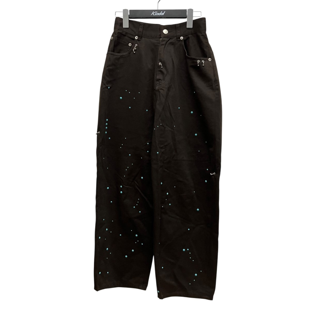 TTT MSW 25SSWork straight pants w pierceスタッズストレートワークパンツTTT-25SS-PT09 古着・中古-1枚目のアイテム画像