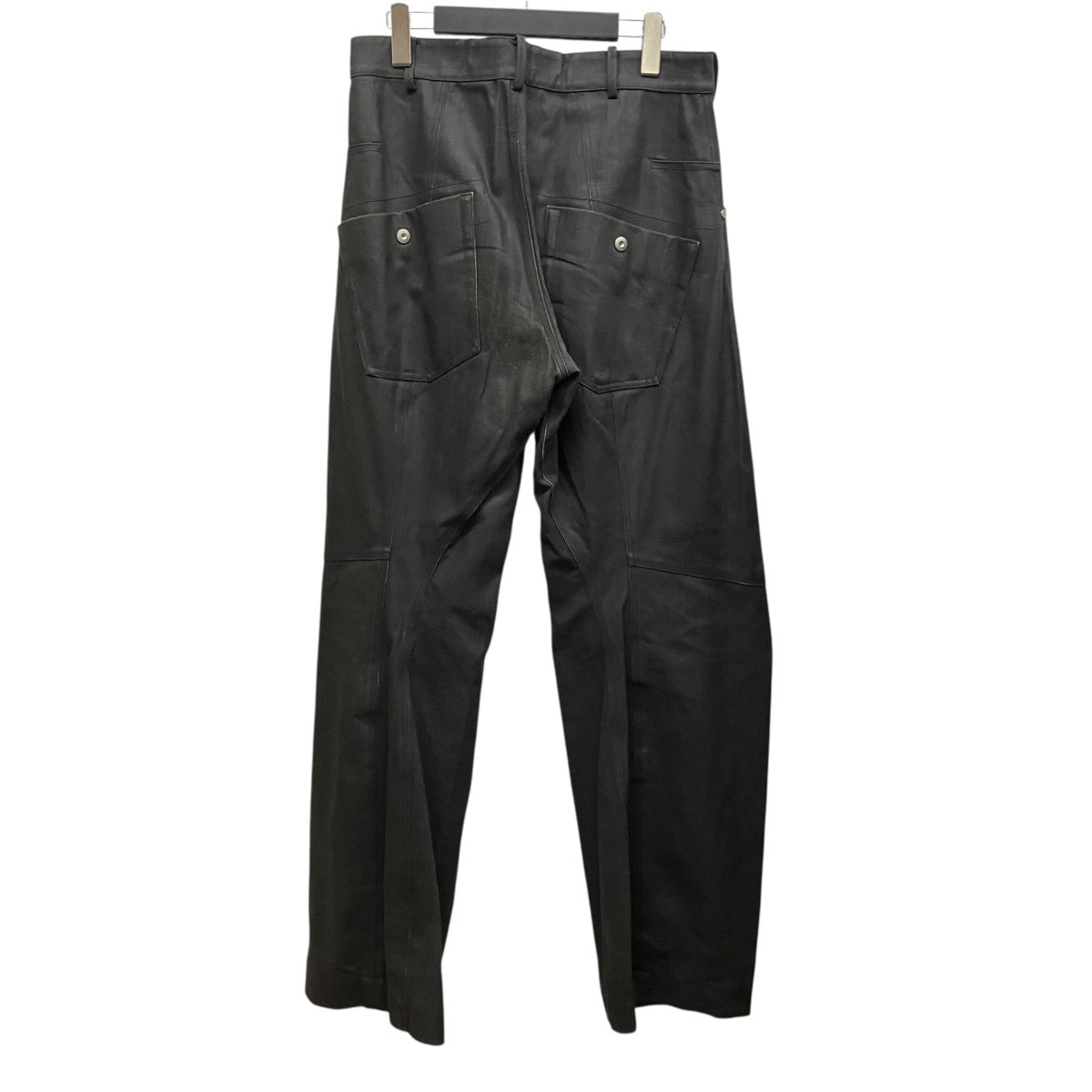 25SSKnee Darted Flare Trousersコーティングデニムパンツ