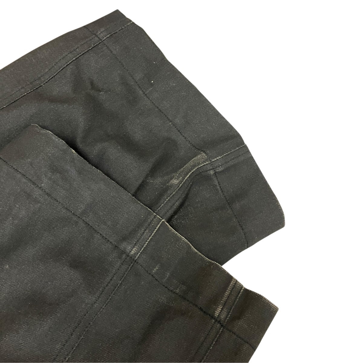 25SSKnee Darted Flare Trousersコーティングデニムパンツ