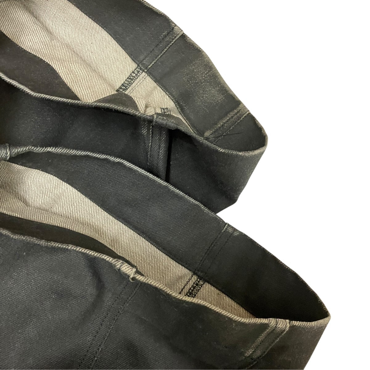 25SSKnee Darted Flare Trousersコーティングデニムパンツ