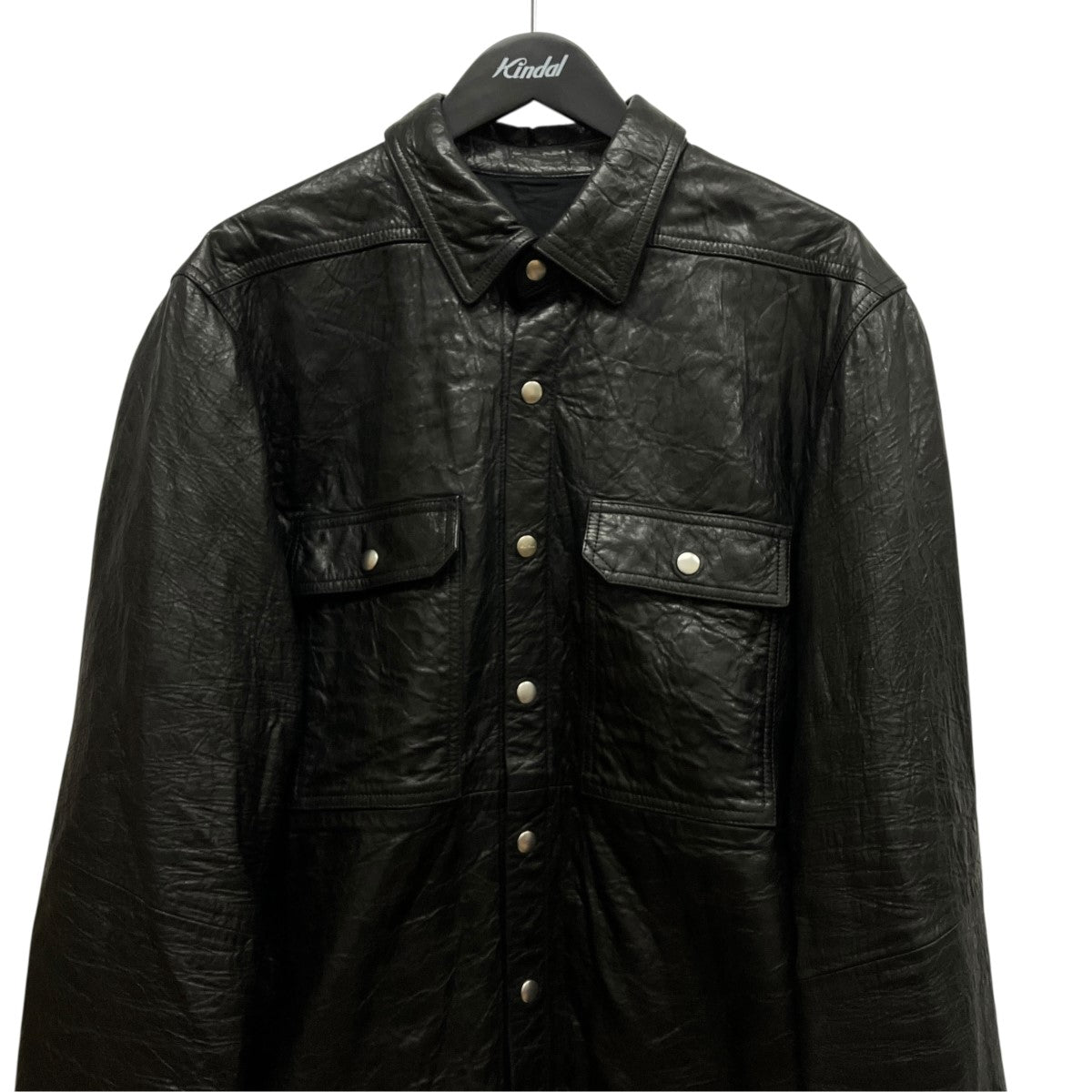 LEATHER OUTER SHIRTレザーシャツジャケットRU01F2729-LBE