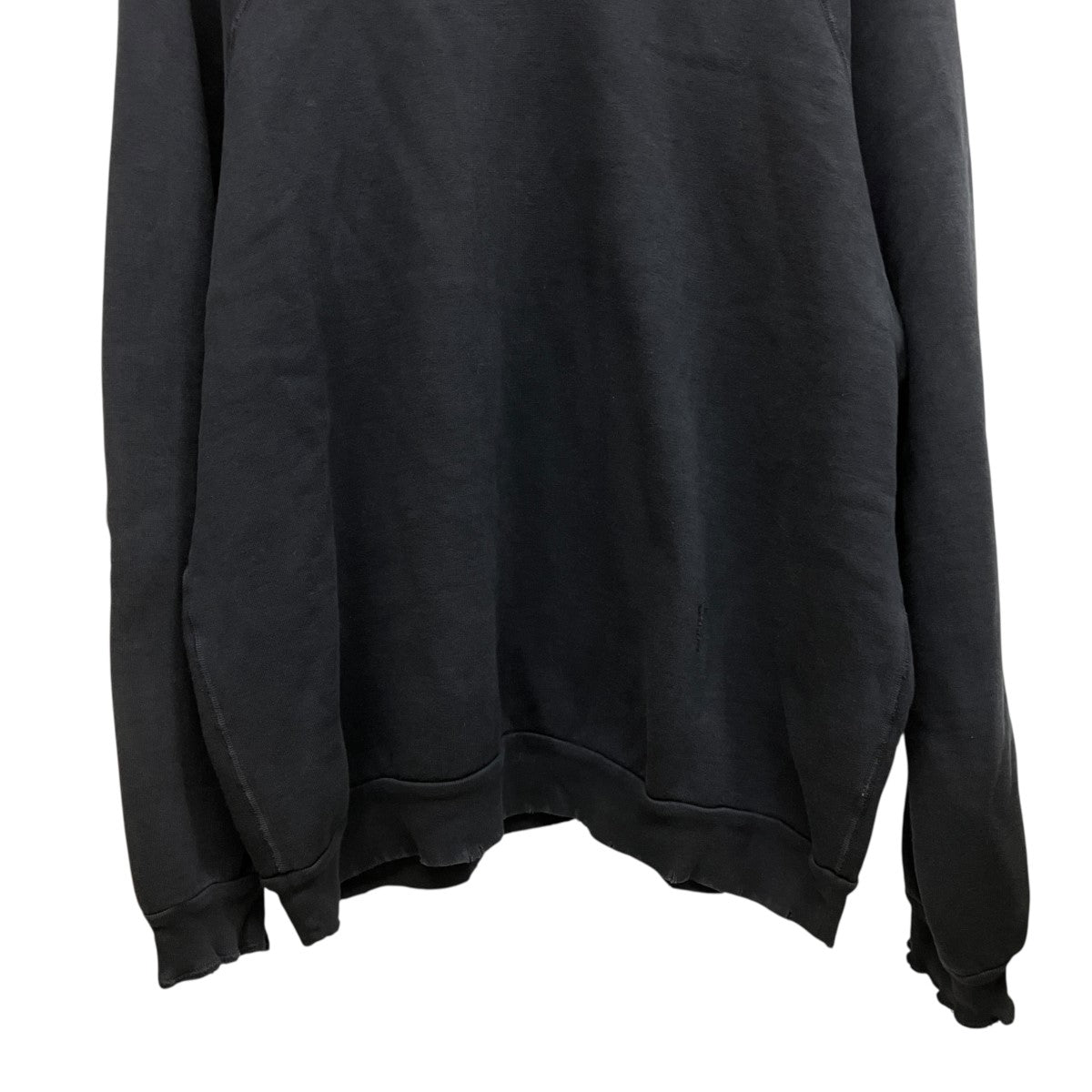 A．PRESSE 26SSダメージ加工ラグランスウェット26SAP-05-17 Vintage Double V Sweatshirt 古着・中古-4枚目のアイテム画像