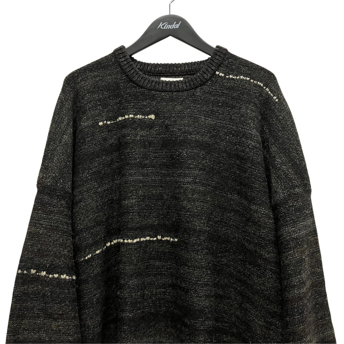 カシミヤ混ハンドステッチニット0122105012004 AMPLUS KNIT L/S GRADIENT