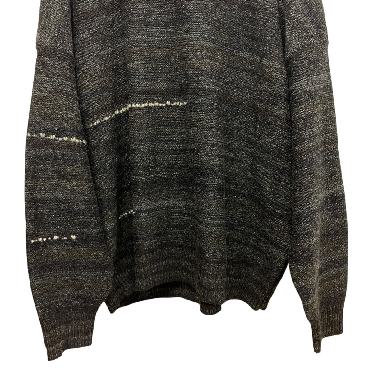 カシミヤ混ハンドステッチニット0122105012004 AMPLUS KNIT L/S GRADIENT