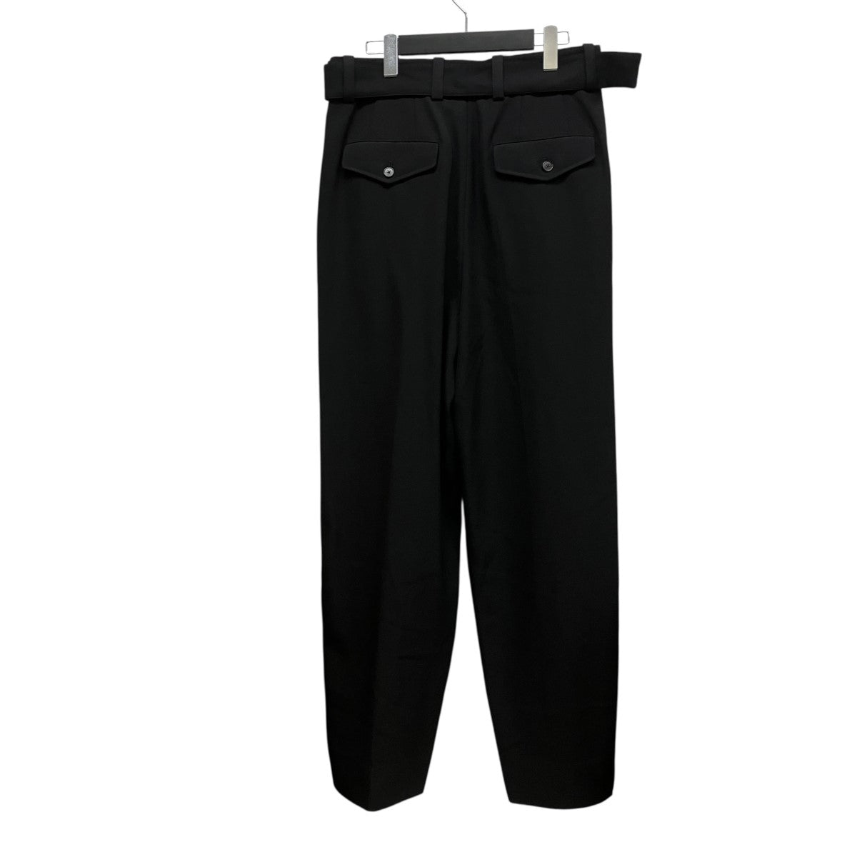 JIL SANDER(ジルサンダー) ベルト付タックウールワイドスラックス