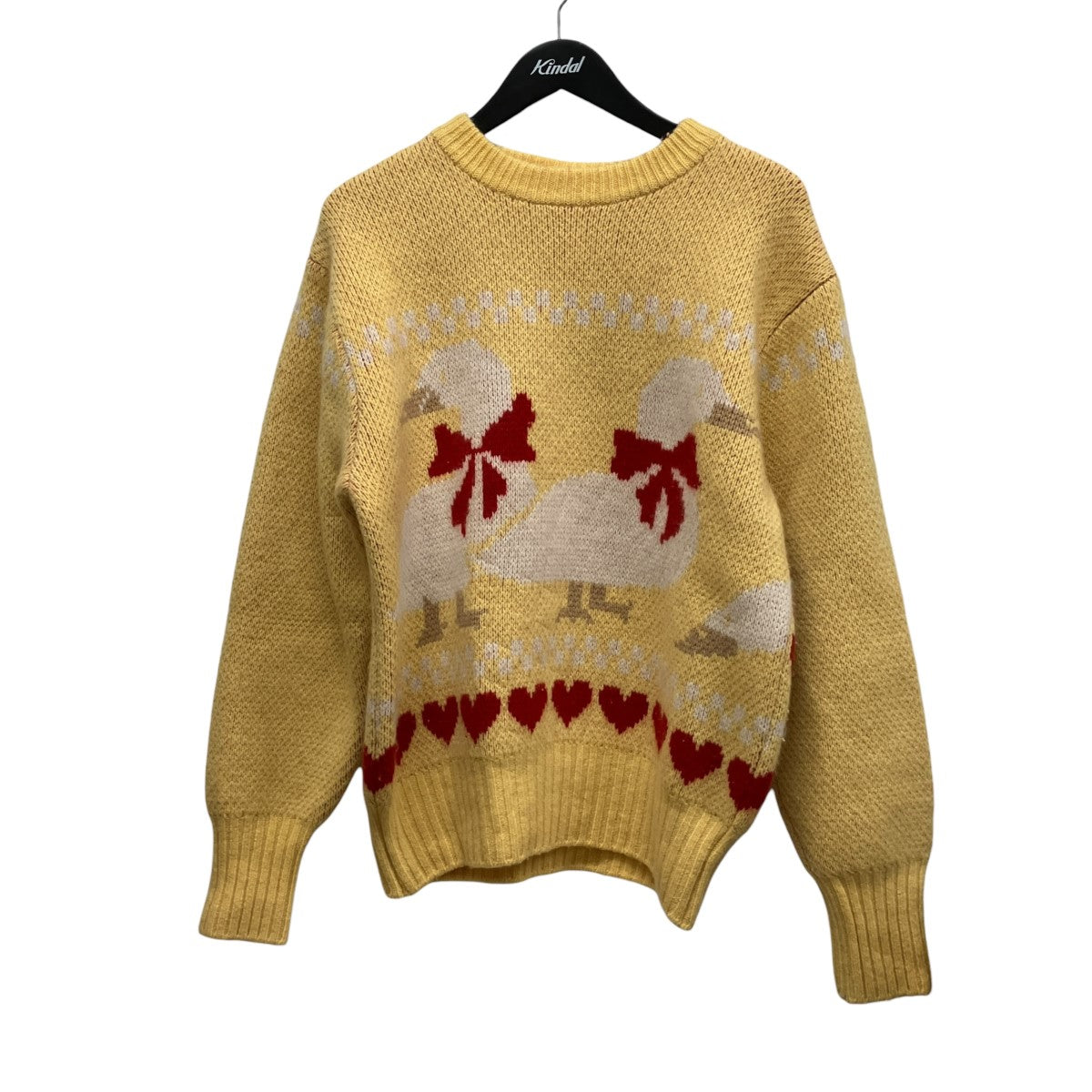 総柄カシミヤニット22-080-HL-8281-3 Cashmere jacquard knit