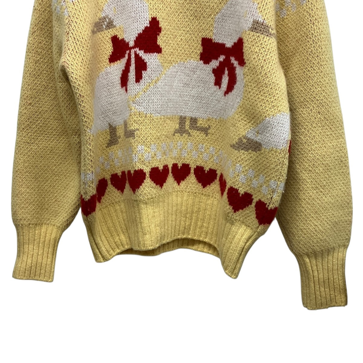 総柄カシミヤニット22-080-HL-8281-3 Cashmere jacquard knit
