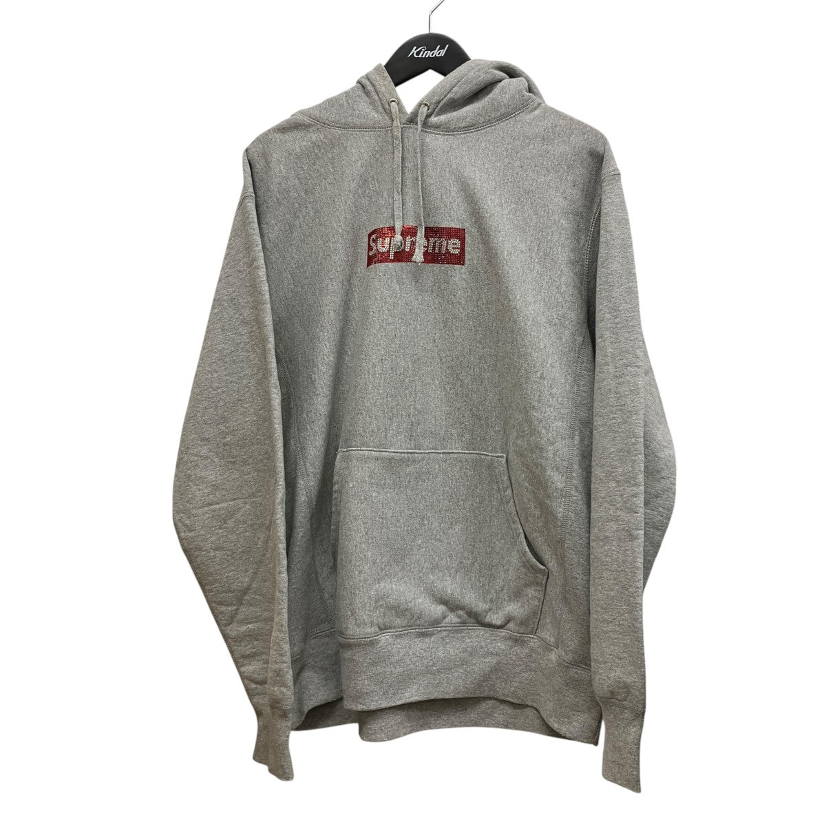 Box Logo Hooded Sweeatshirtボックスロゴラメフーディー