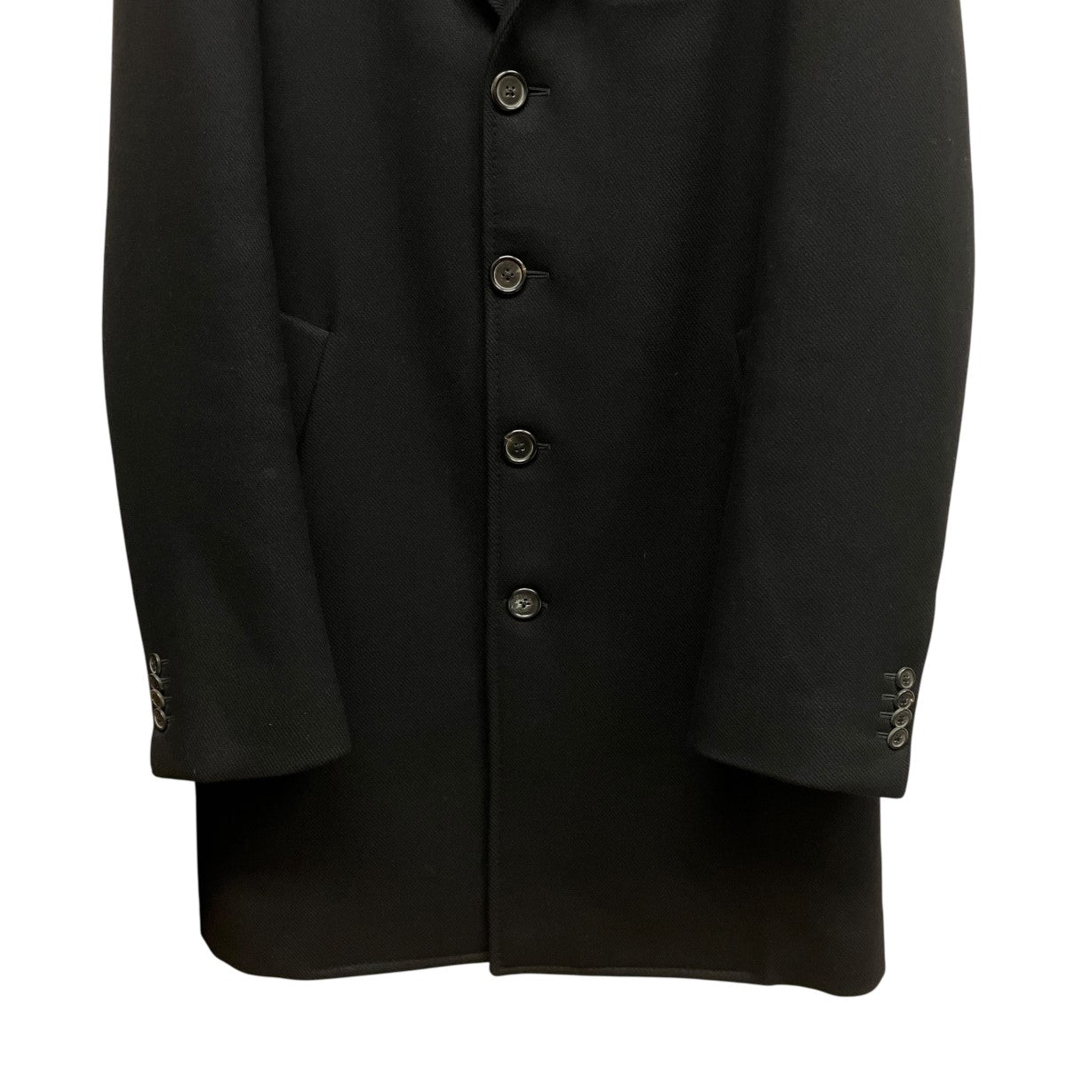 BOTTEGA VENETA ベロアカラーチェスターコート 古着・中古-4枚目のアイテム画像