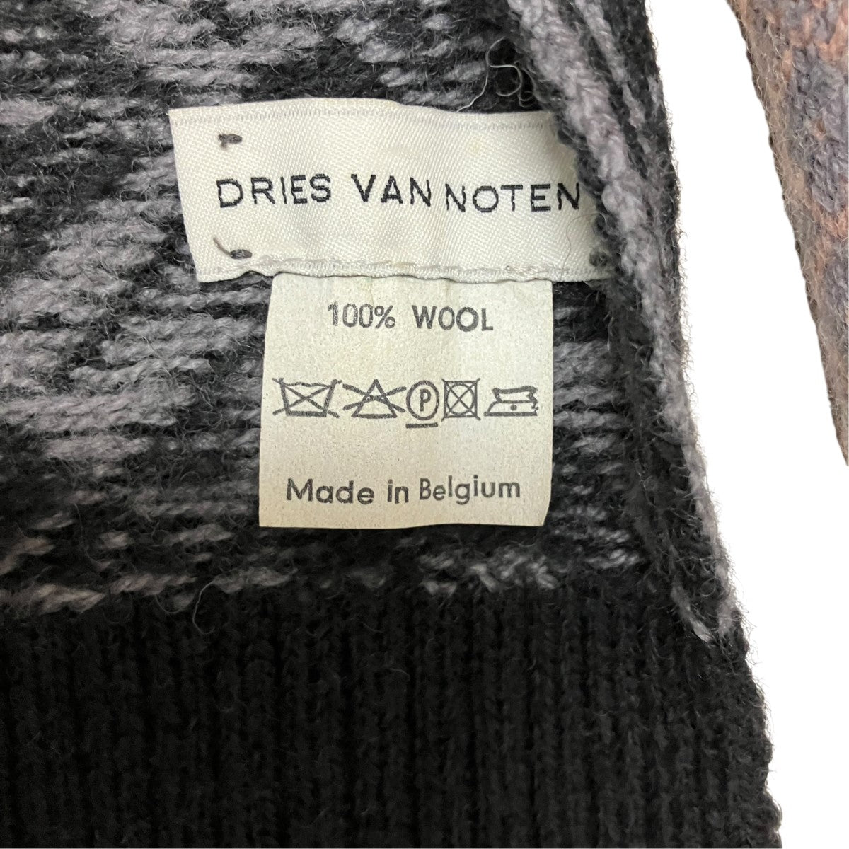 DRIES VAN NOTEN ジャガードマフラー 古着・中古-7枚目のアイテム画像