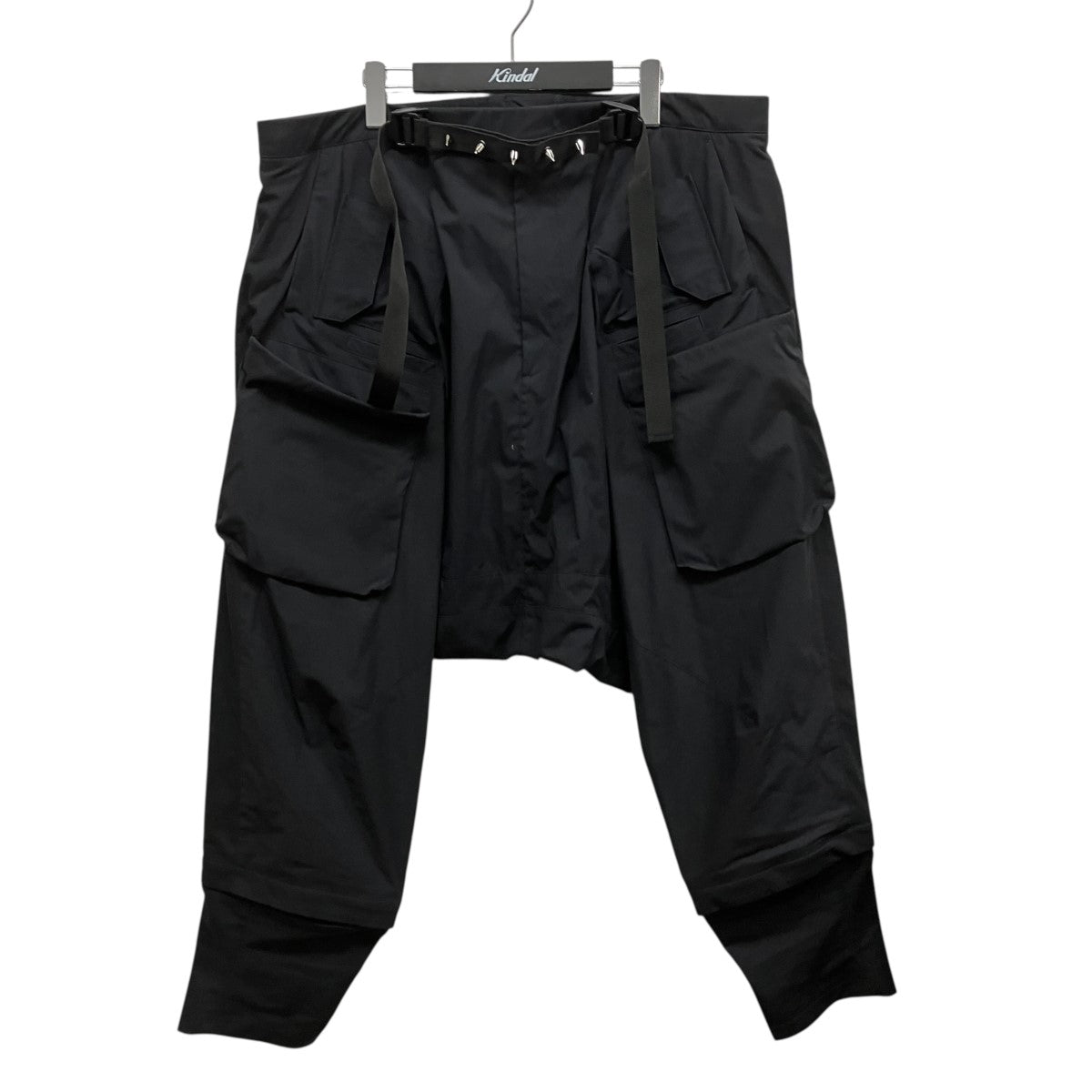 24SSP30A-E ENCAPSULATED NYLON WEB BELT ULTRAWIDE TROUSER BLACKナイロンサルエルパンツ+++