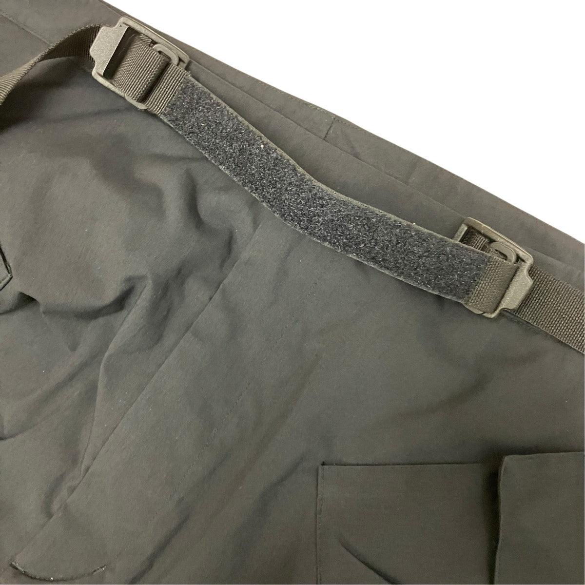 24SSP30A-E ENCAPSULATED NYLON WEB BELT ULTRAWIDE TROUSER BLACKナイロンサルエルパンツ+++