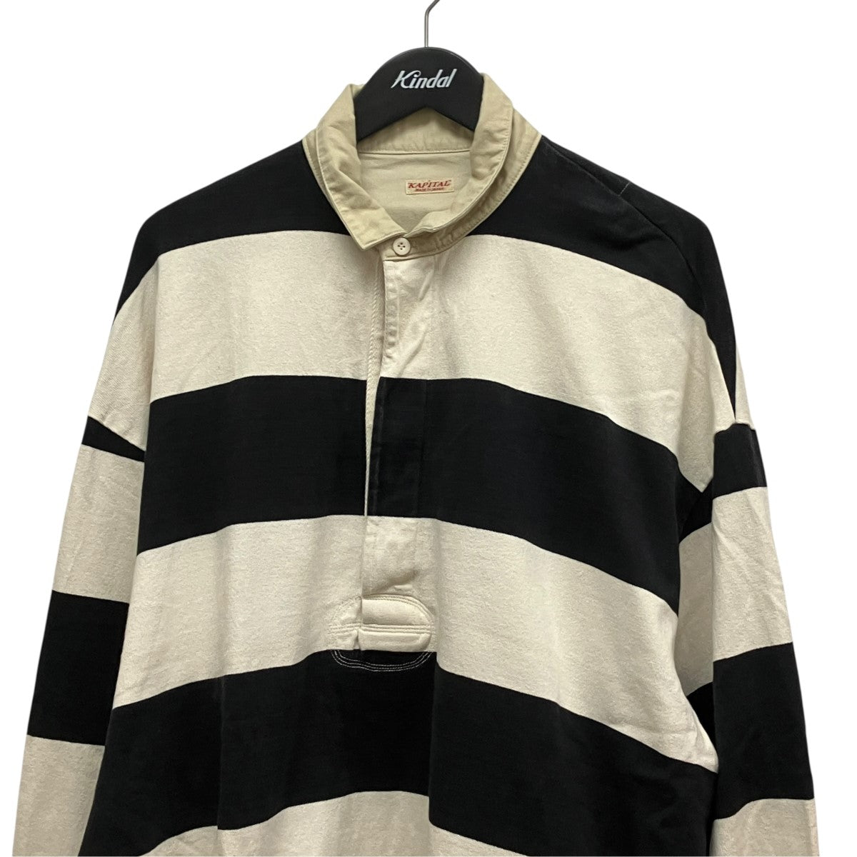 KAPITAL Jail Stripe Big Rugger Polo ShirtボーダーポロシャツK2503LC114 古着・中古-3枚目のアイテム画像