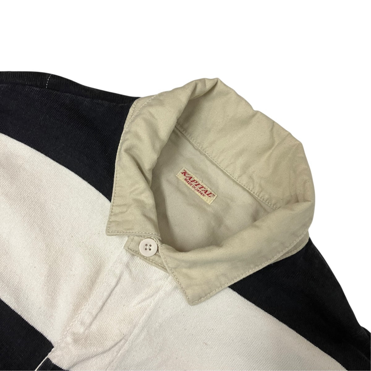 KAPITAL Jail Stripe Big Rugger Polo ShirtボーダーポロシャツK2503LC114 古着・中古-5枚目のアイテム画像