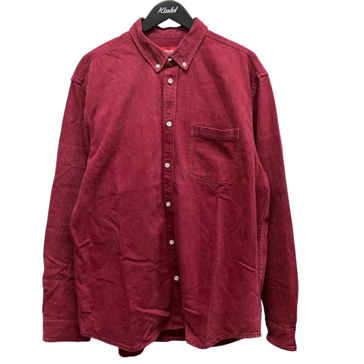 Supreme 25AWApplique Denim Shirtバックロゴボタンダウンシャツ 古着・中古-1枚目のアイテム画像