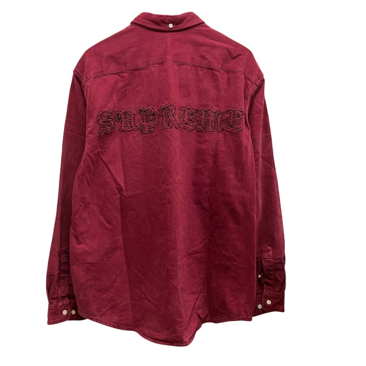 Supreme 25AWApplique Denim Shirtバックロゴボタンダウンシャツ 古着・中古-2枚目のアイテム画像
