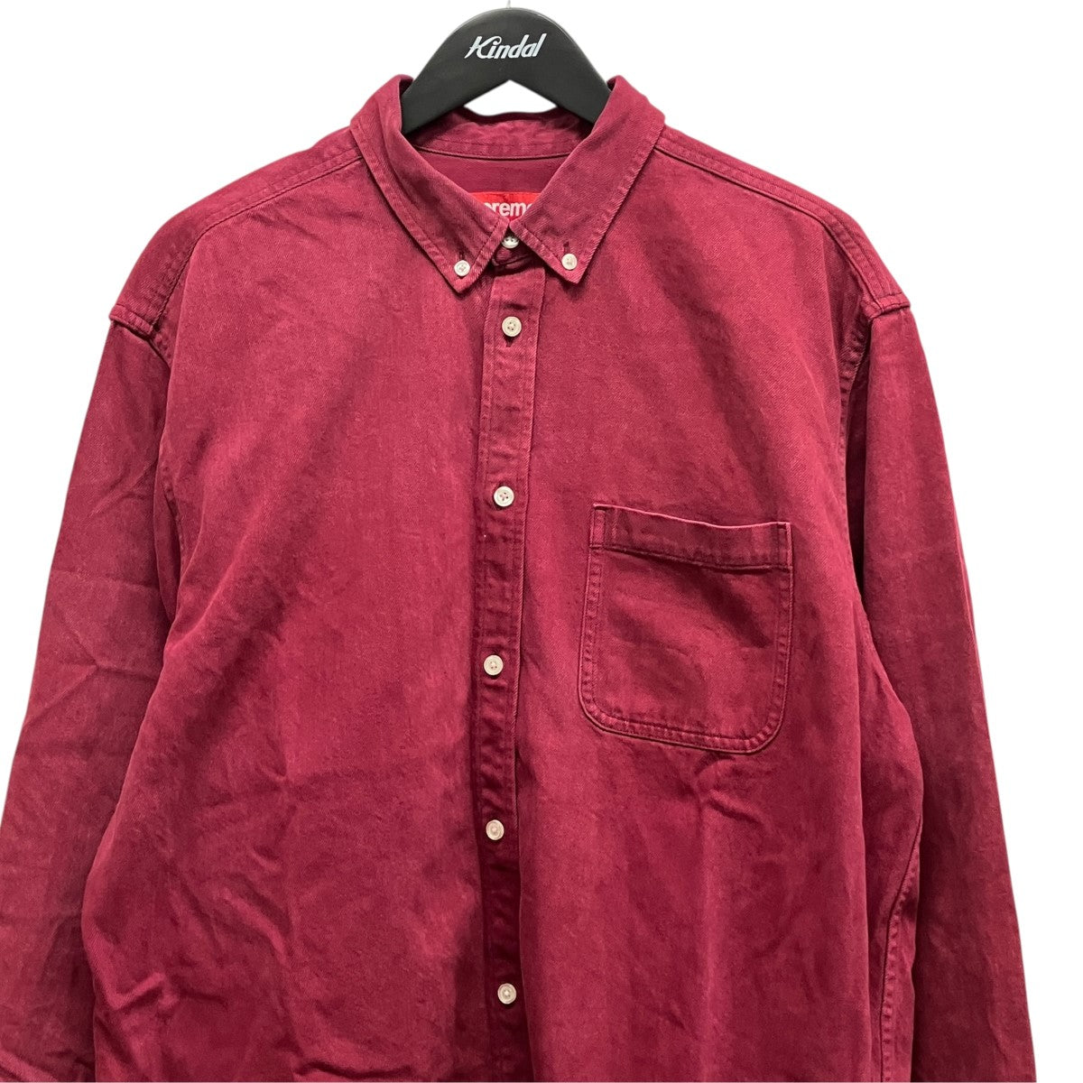 Supreme 25AWApplique Denim Shirtバックロゴボタンダウンシャツ 古着・中古-3枚目のアイテム画像