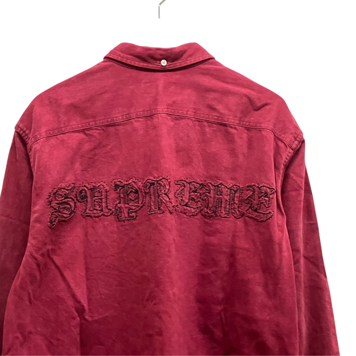 Supreme 25AWApplique Denim Shirtバックロゴボタンダウンシャツ 古着・中古-4枚目のアイテム画像