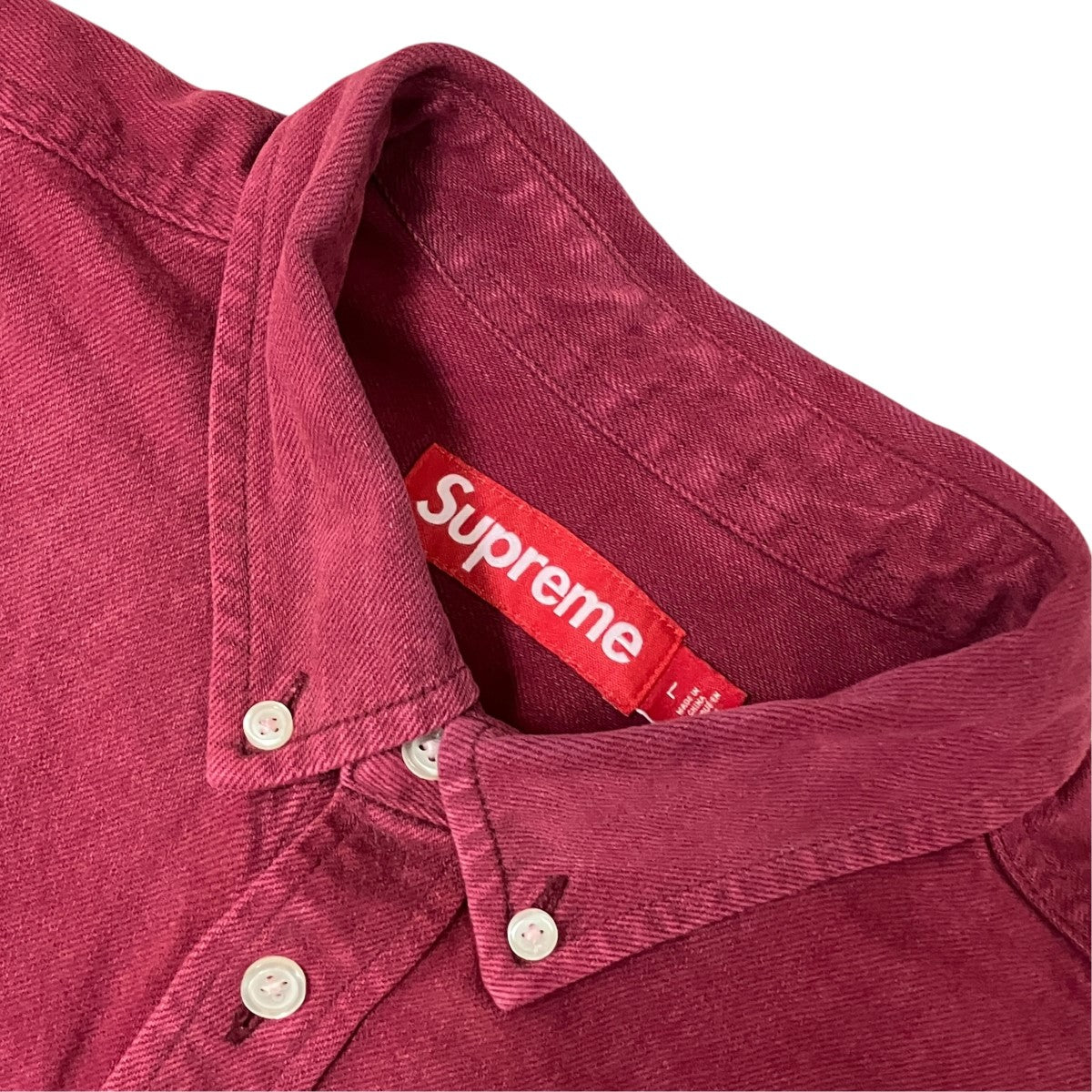 Supreme 25AWApplique Denim Shirtバックロゴボタンダウンシャツ 古着・中古-5枚目のアイテム画像