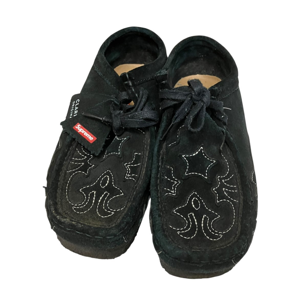 Supreme×CLARKS Wallabee Blackローファー 古着・中古-2枚目のアイテム画像