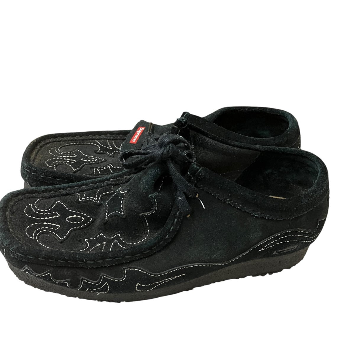 Supreme×CLARKS Wallabee Blackローファー 古着・中古-3枚目のアイテム画像