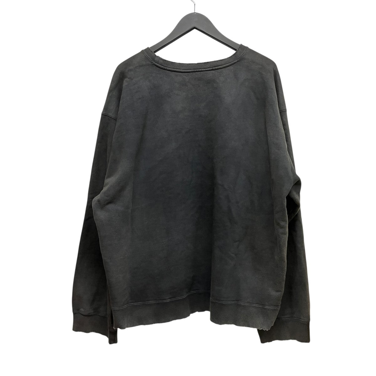 EMBROIDERY UNEVEN OVER SWEAT SHIRTエンブロイダリースウェットトレーナーANC-CT64