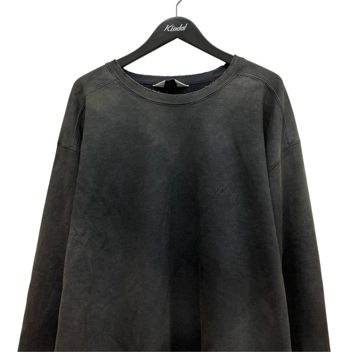 EMBROIDERY UNEVEN OVER SWEAT SHIRTエンブロイダリースウェットトレーナーANC-CT64