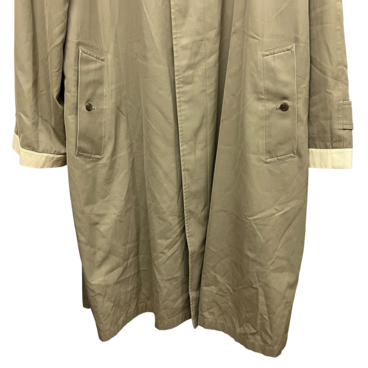 人気◆バーバリー ライナー付き ステンカラー バルマカーン コート カーキ L BURBERRY(バーバリー) ライナー付きバルマカーンコートBBB52-917-43