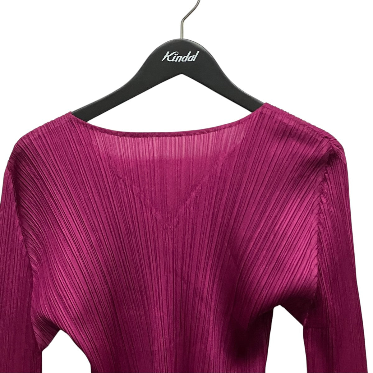 PLEATS PLEASE プリーツバックVネックカットソーPP23-JK183 古着・中古-3枚目のアイテム画像