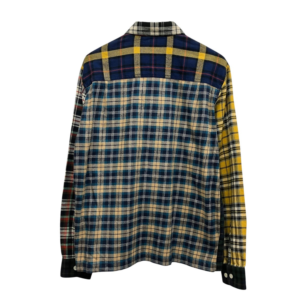 HUMAN MADE パッチワークチェックシャツ 古着・中古-2枚目のアイテム画像