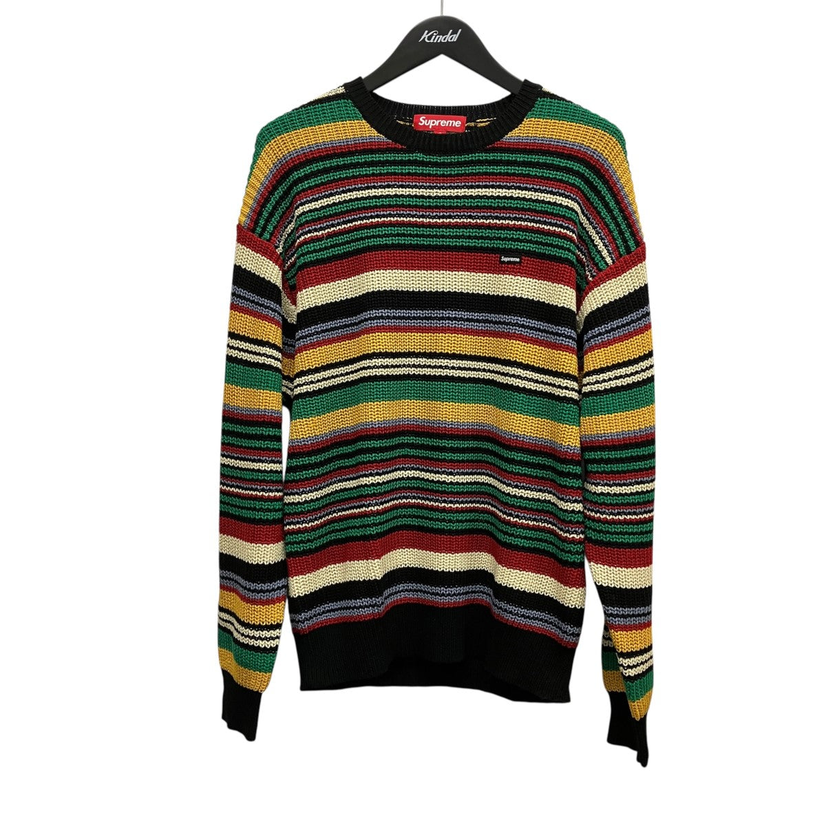 23AWSmall Box Ribbed Sweaterボーダーニット