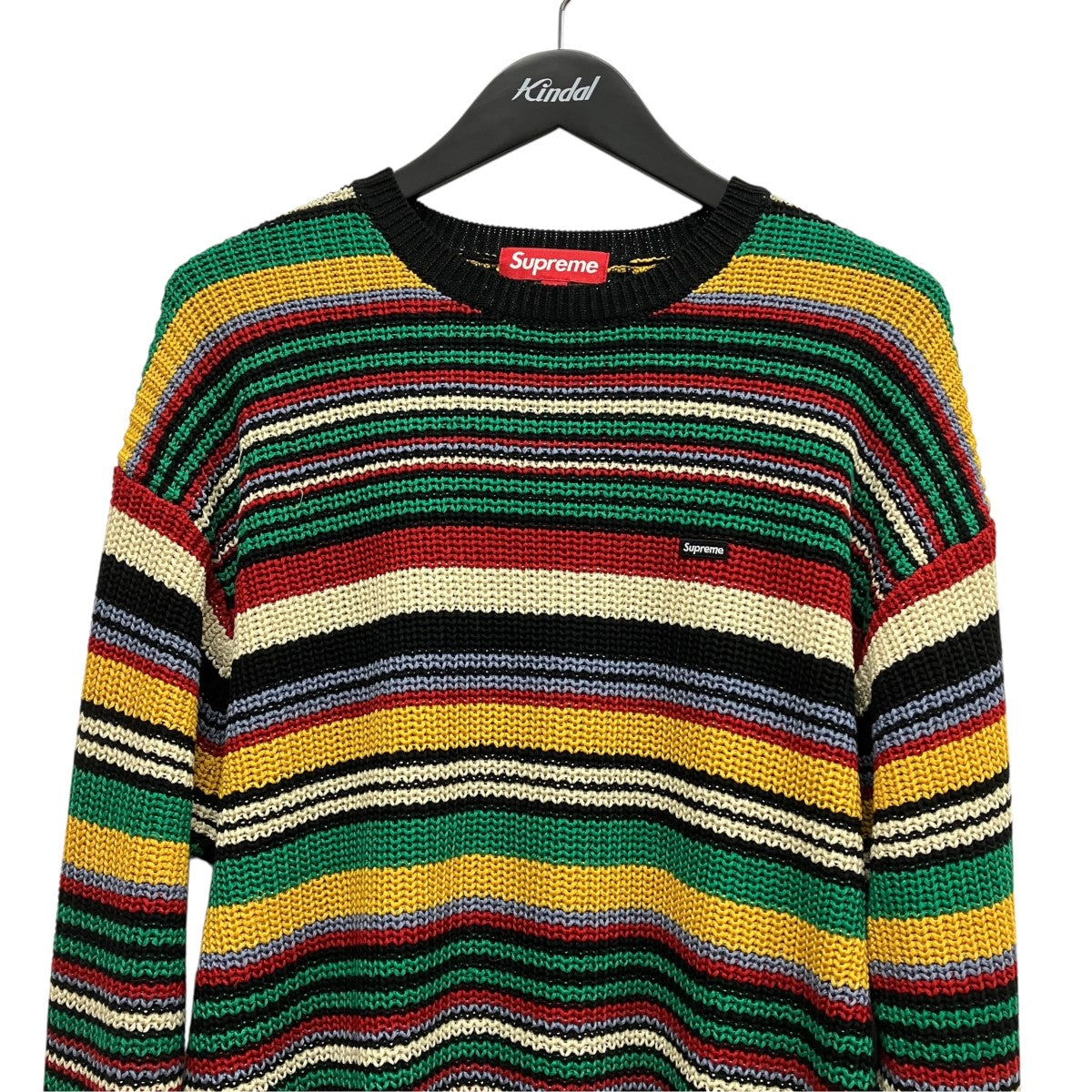 23AWSmall Box Ribbed Sweaterボーダーニット