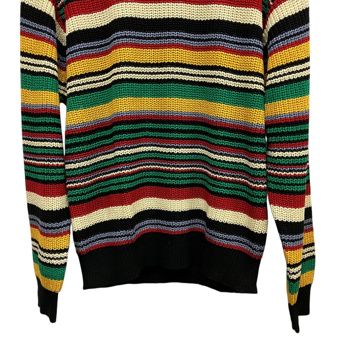 23AWSmall Box Ribbed Sweaterボーダーニット