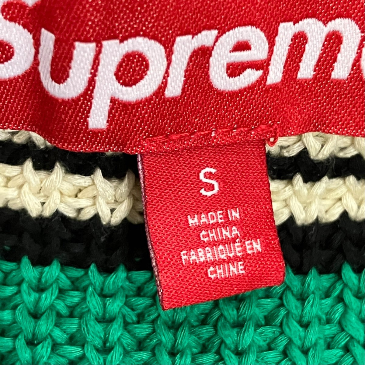 23AWSmall Box Ribbed Sweaterボーダーニット