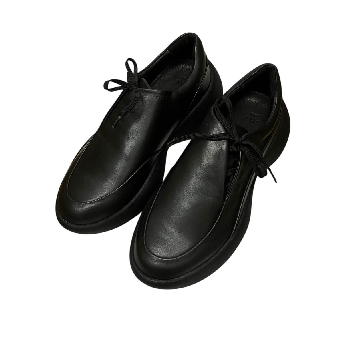 VEIN COW LEATHER OVAL SOLE TRAINERレザーシューズVA51-350 古着・中古-1枚目のアイテム画像
