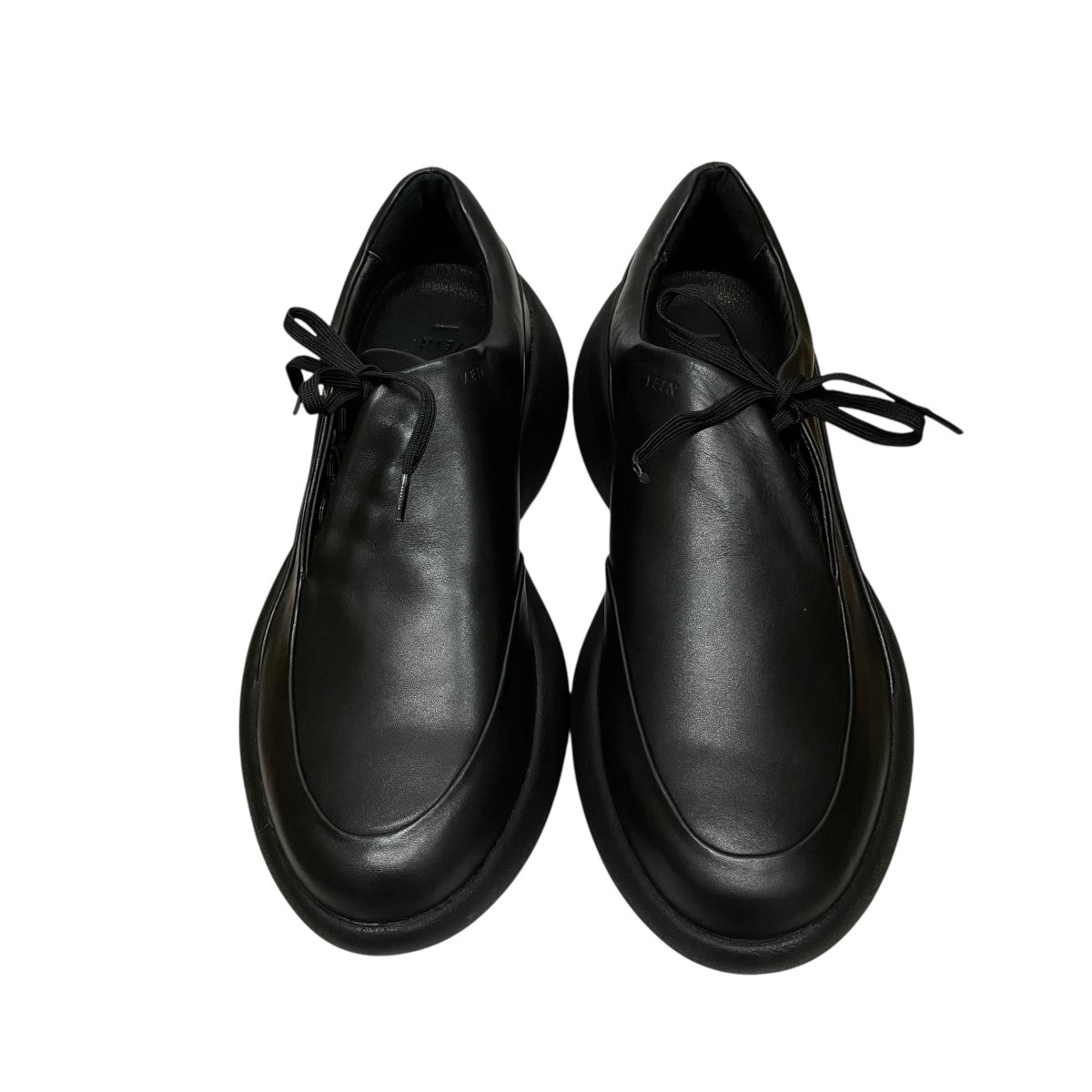 VEIN COW LEATHER OVAL SOLE TRAINERレザーシューズVA51-350 古着・中古-2枚目のアイテム画像