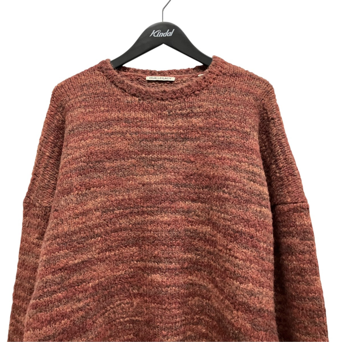 OUR LEGACY POPOVER ROUNDNECKボーダーニットM4213PRP 古着・中古-3枚目のアイテム画像