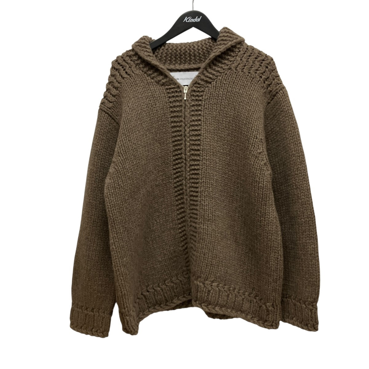 walenode ジップアップヤクニットwn23-15fw188-kw 古着・中古-1枚目のアイテム画像