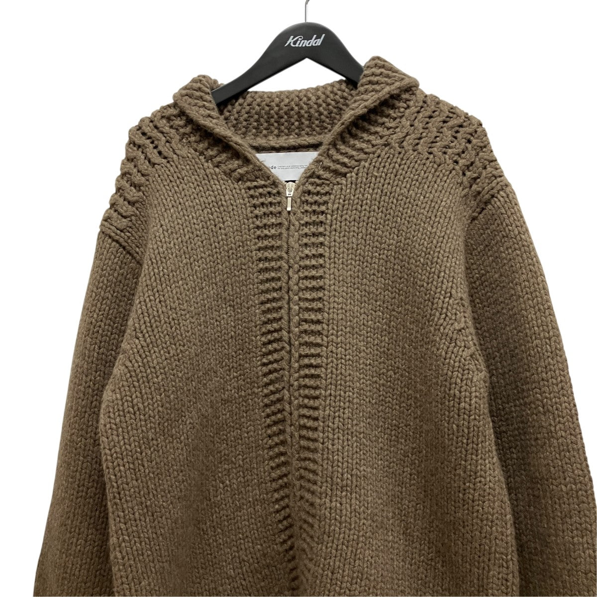 walenode ジップアップヤクニットwn23-15fw188-kw 古着・中古-3枚目のアイテム画像